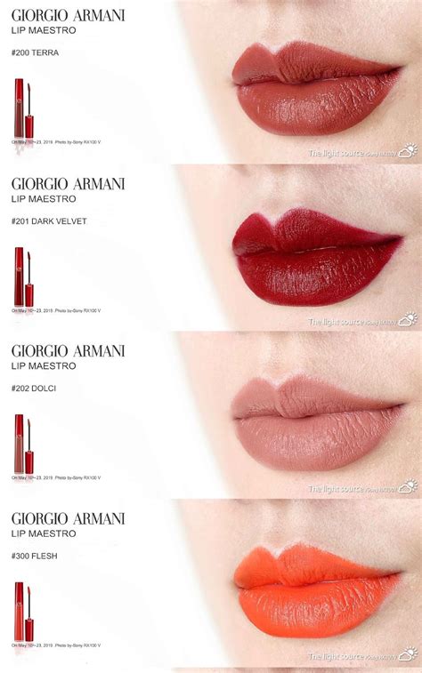 giorgio armani lip maestro swatches|giorgio armani lipstick price.